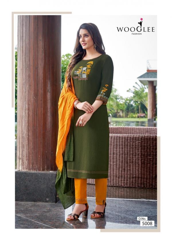 Wooglee Destiny Nx Festive Wear Viscose Kurti Pant And Dupatta Collection